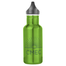 CMEC-Vattenflaska - 18 oz, grönt med marin logotyp
