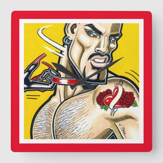 C'mere! Fyrkantig Klocka (Framsida)