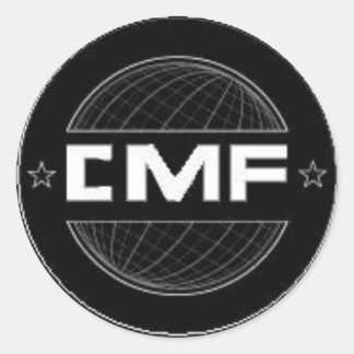 CMF-stämplar Runt Klistermärke