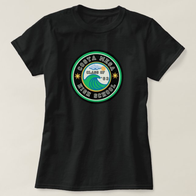CMHS '63 Reunion Wave T-Shirt (Design framsida)