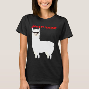 Cmo Te Llamas Llamacorn Spain Alpaca T Shirt