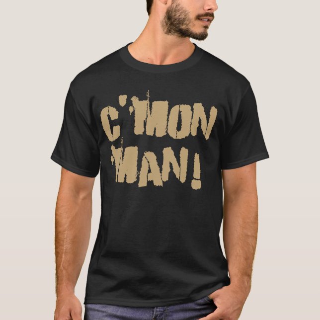 C'Mon man! Gammal Gold2 T-shirt (Framsida)