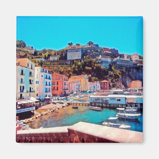CMP005 SORRENTO, Kampanien, Italien, Fridge Magnet (Framsidan)