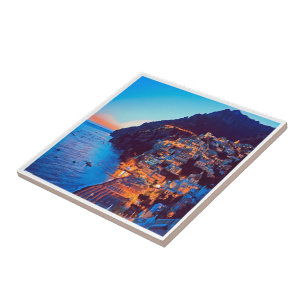 CMP007 POSITANO, AMALFI KUSTEN, Italien Kakelplatta