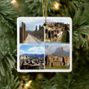 CMP010-NAPLAR, POMPEI-RINER, Italien, Julgransprydnad Keramik
