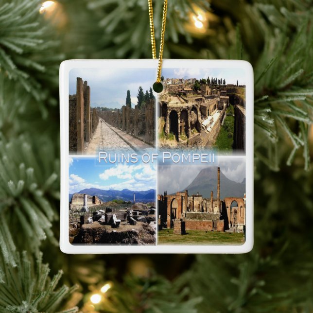 CMP010-NAPLAR, POMPEI-RINER, Italien, Julgransprydnad Keramik (Träd)