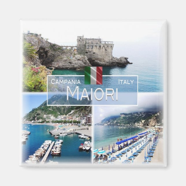 CMP012 MAIORI, Kampanien, Italien, Fridge Magnet (Framsidan)
