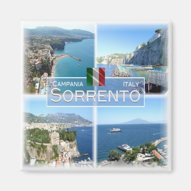 CMP018 SORRENTO, Kampanien, Italien, Fridge Magnet (Framsidan)