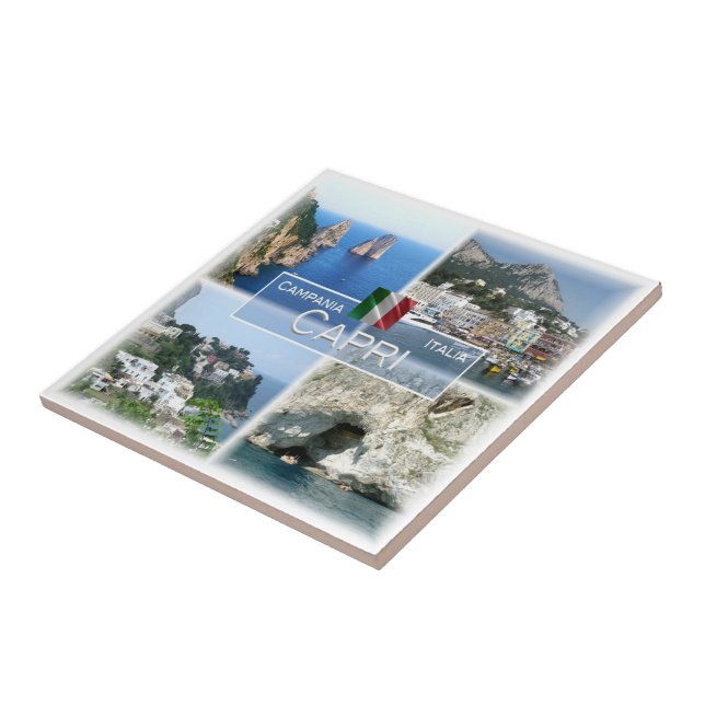 CMP019 CAPRI, Kampanien, Italien Kakelplatta (Sidan)