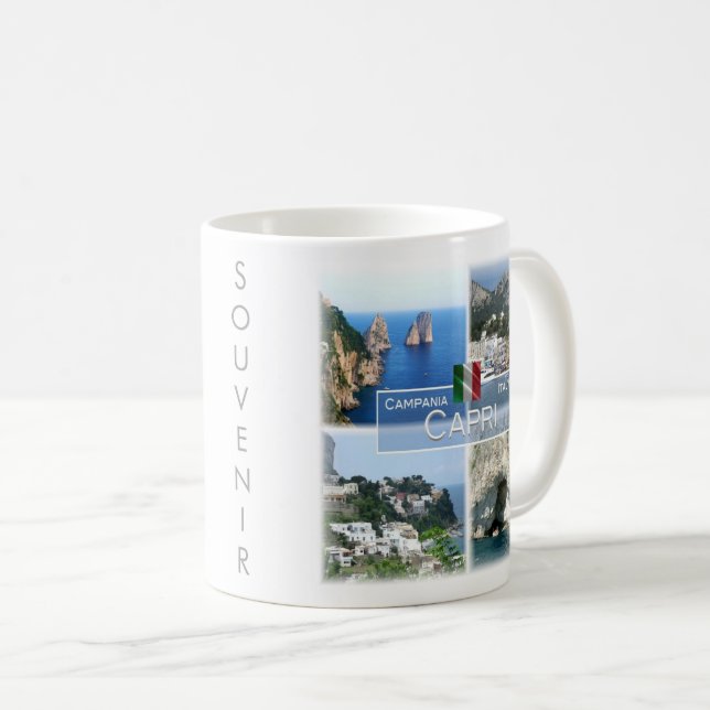CMP020 CAPRI, Kampanien, Italien Kaffemugg (Framsida höger)