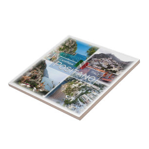 CMP028 POSITANO, Kampanien, Italien Kakelplatta