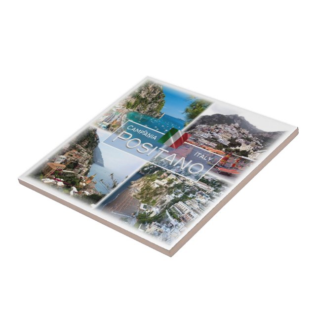 CMP028 POSITANO, Kampanien, Italien Kakelplatta (Sidan)