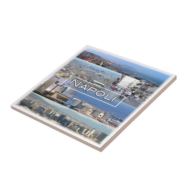 CMP029 NAPOLI, VESUVIO, Campania Italien Kakelplatta (Sidan)