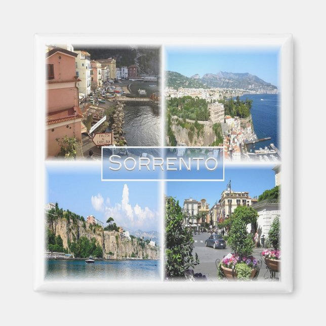 CMP032 SORRENTO - AMALFI KUSTEN - Italien - Fridge Magnet (Framsidan)
