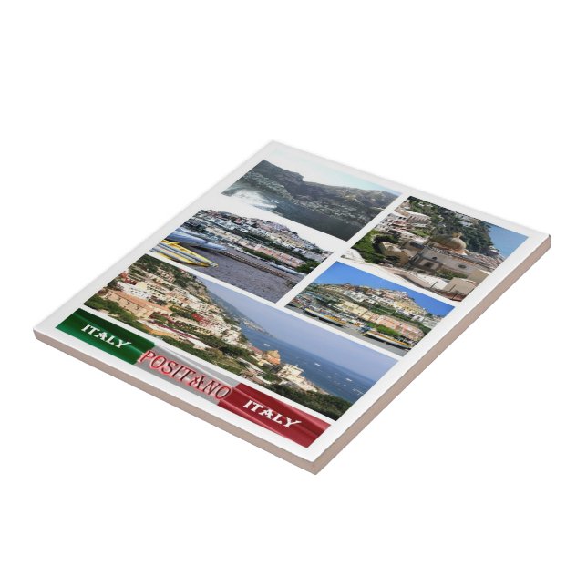 CMP037 POSITANO, Mosaic, Kampanien Kakelplatta (Sidan)