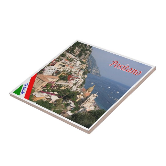 CMP039 POSITANO, AMALFI KUSTEN, Italien Kakelplatta (Sidan)