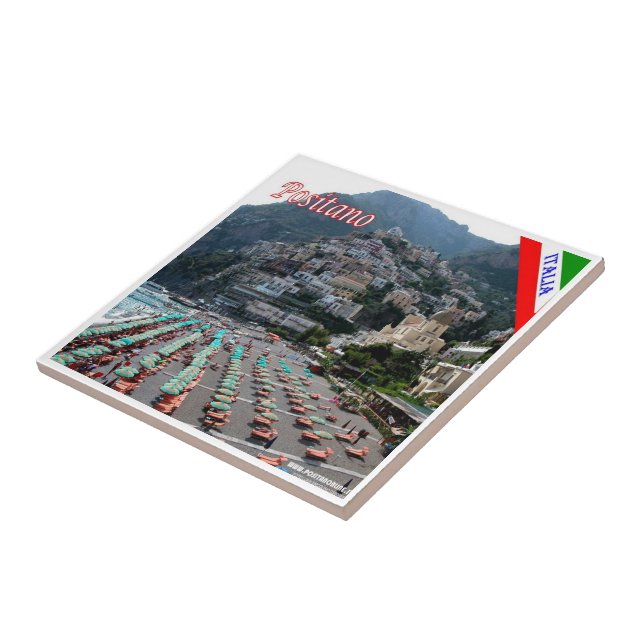 CMP040 POSITANO, AMALFI KUSTEN, Italien Kakelplatta (Sidan)