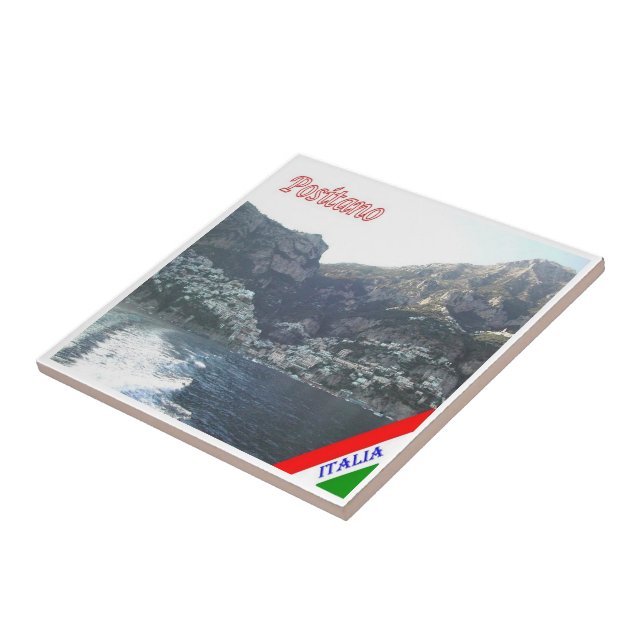 CMP042 POSITANO, AMALFI KUSTEN, Italien Kakelplatta (Sidan)