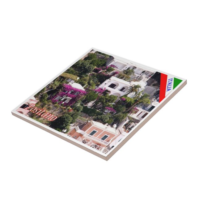 CMP043 POSITANO, AMALFI KUSTEN, Italien Kakelplatta (Sidan)