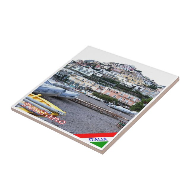 CMP044 POSITANO, AMALFI KUSTEN, Italien Kakelplatta (Sidan)