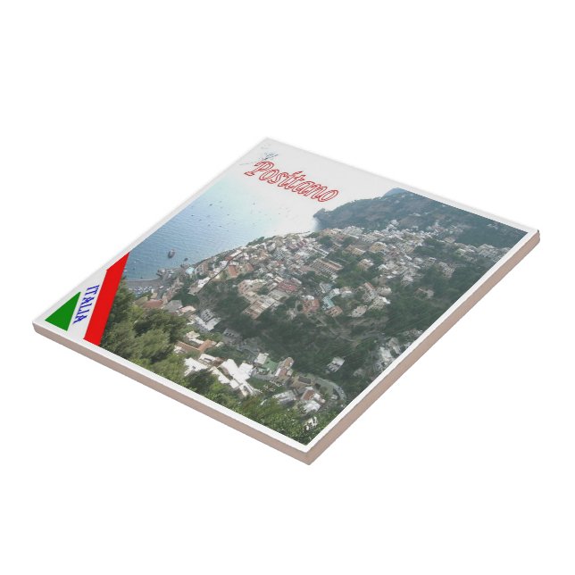 CMP045 POSITANO, AMALFI KUSTEN, Italien Kakelplatta (Sidan)