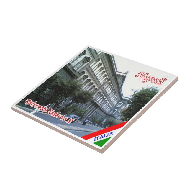 CMP048 NAPLES, Federico II Universiteten, Kakelplatta (Sidan)