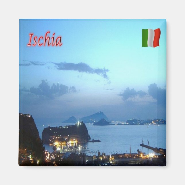 CMP056 ISCHIA, Kampanien, Italien, Fridge Magnet (Framsidan)