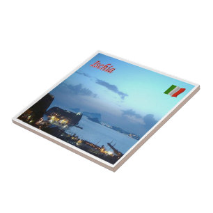 CMP056 ISCHIA, Kampanien, Italien Kakelplatta