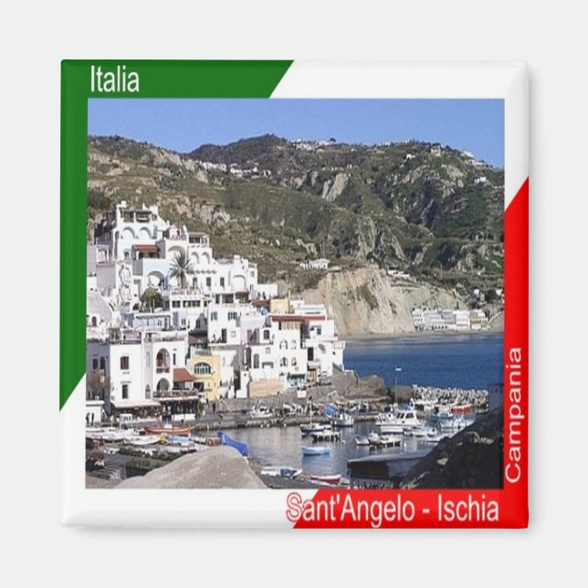CMP060 ISCHIA, Sant'Angelo, Italien, Fridge Magnet (Framsidan)