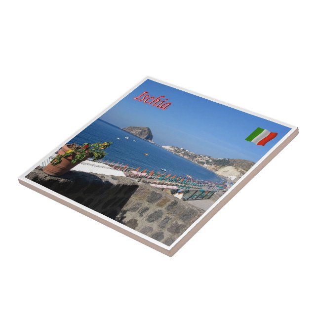 CMP063 ISCHIA, Kampanien, Italien Kakelplatta (Sidan)