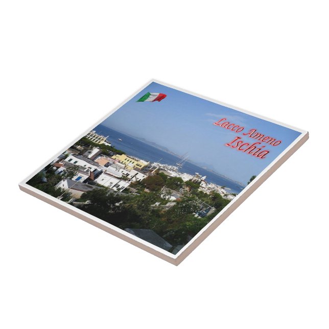 CMP069 ISCHIA, LACCO AMENO, Italien Kakelplatta (Sidan)