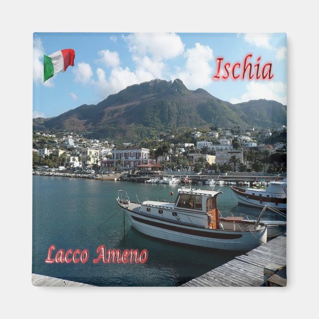 CMP071 ISCHIA, LACCO AMENO, Italien, Fridge Magnet (Framsidan)