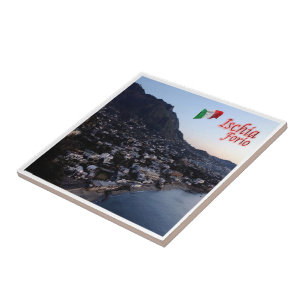 CMP077 ISCHIA, Forio, Kampanien, Italien Kakelplatta