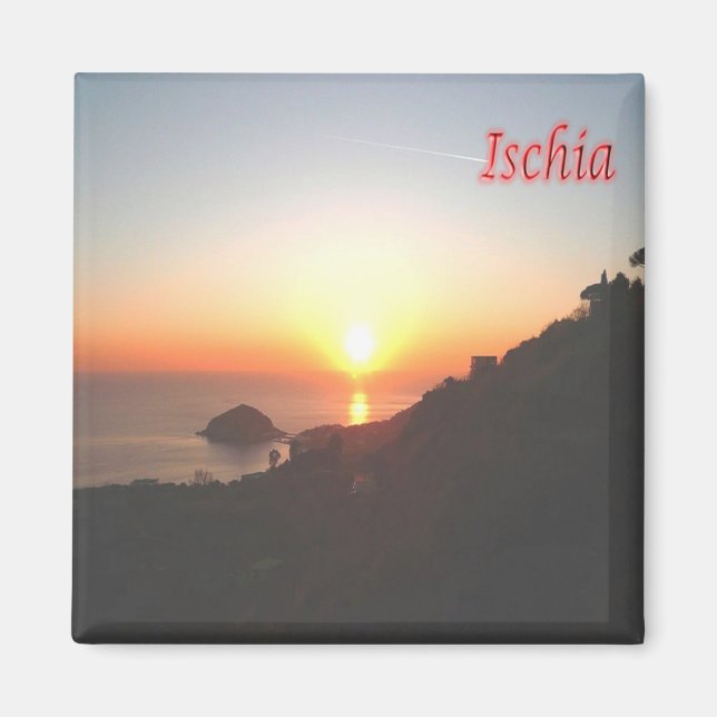 CMP091 ISCHIA, Barano, Kampanien, Italien, Fridge Magnet (Framsidan)