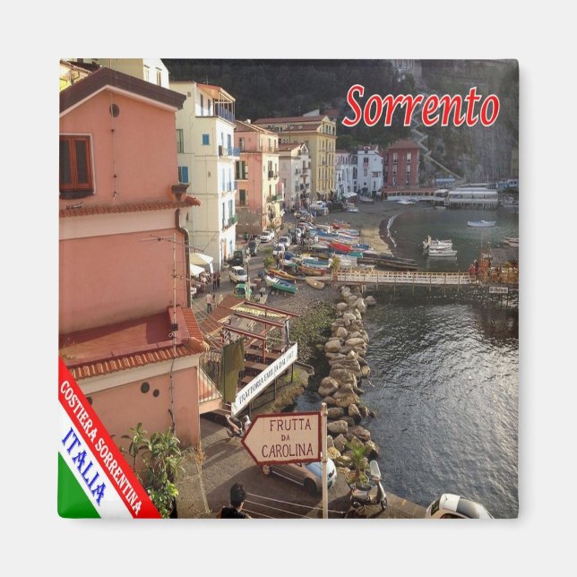 CMP098 SORRENTO - AMALFI KUSTEN - Italien - Fridge Magnet (Framsidan)