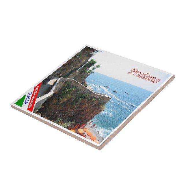 CMP102 AMALFI KUSTEN, PRAIANO, Italien Kakelplatta (Sidan)