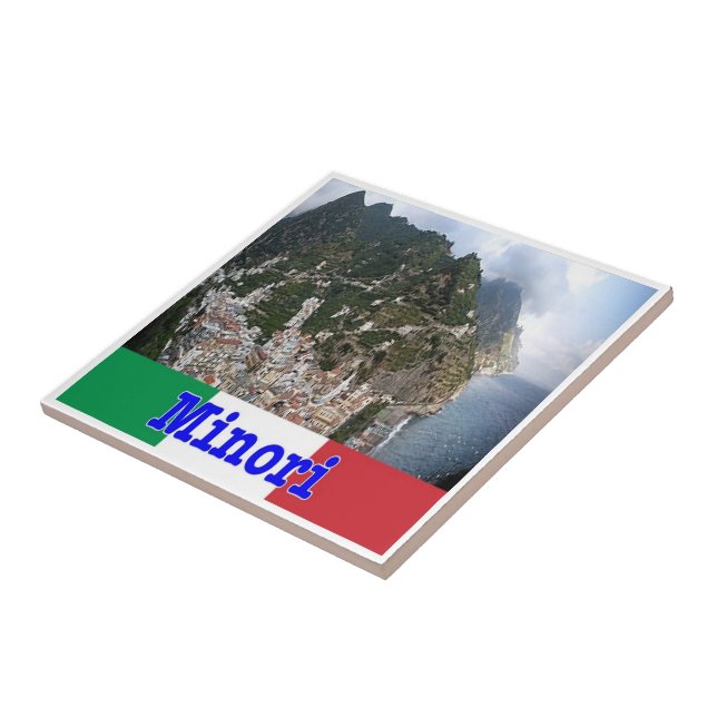 CMP104 AMALFI KUSTEN, MINORI, Italien Kakelplatta (Sidan)