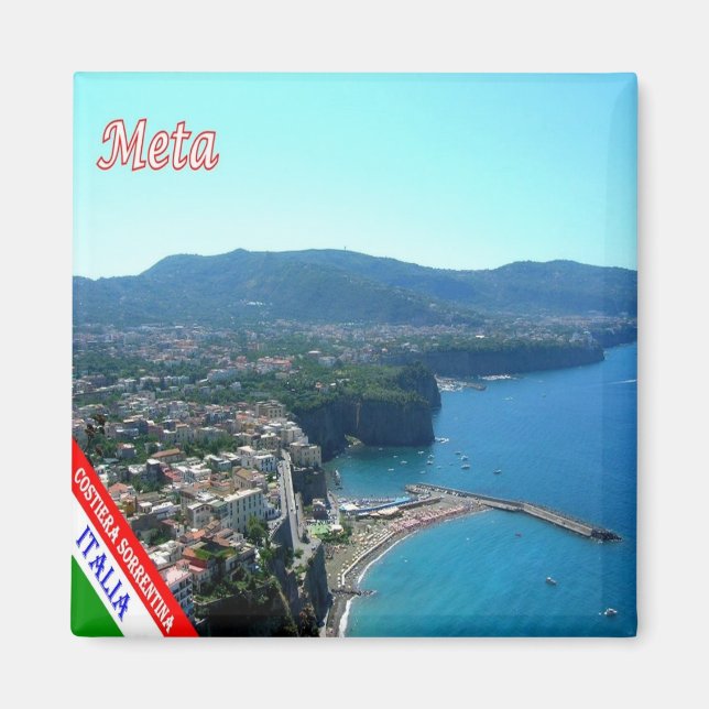 CMP105 AMALFI KUSTEN, META, Italien, Fridge Magnet (Framsidan)