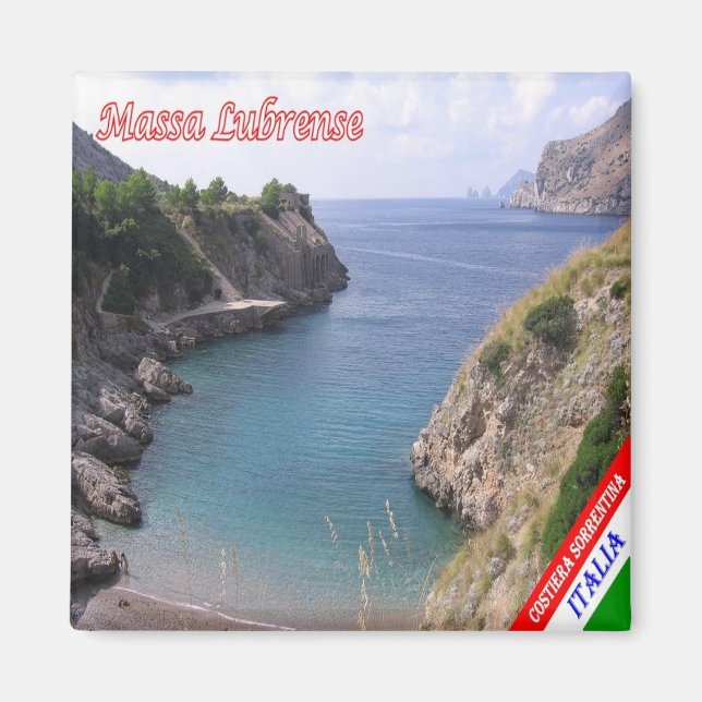 CMP106 AMALFI KUSTEN, MASSA LUBRENSE, Fridge Magnet (Framsidan)