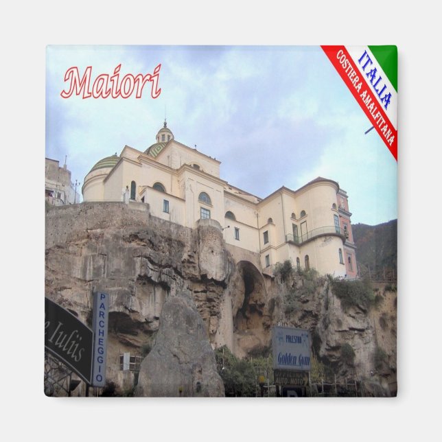 CMP109 AMALFI KUSTEN, MAIORI, Italien, Fridge Magnet (Framsidan)