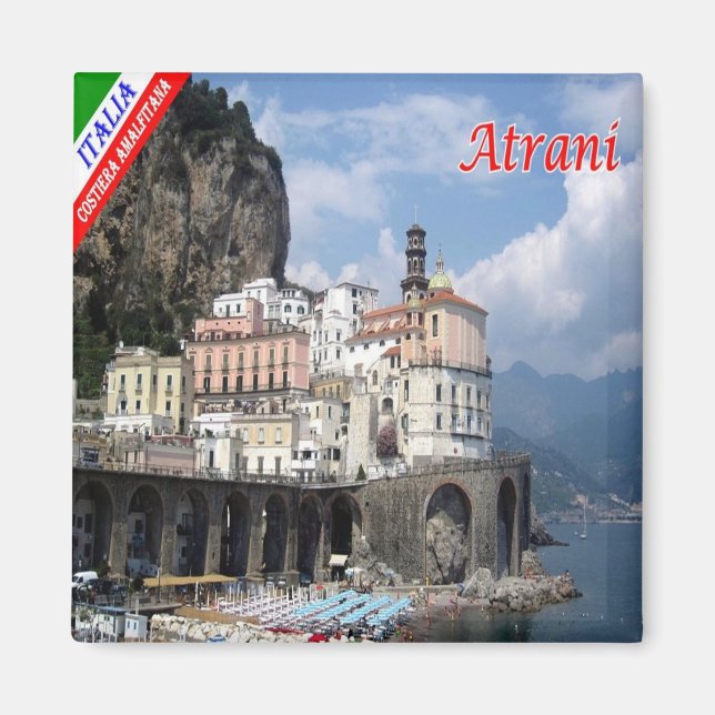 CMP113 AMALFI KUSTEN, ATRANI, Italien, Fridge Magnet (Framsidan)