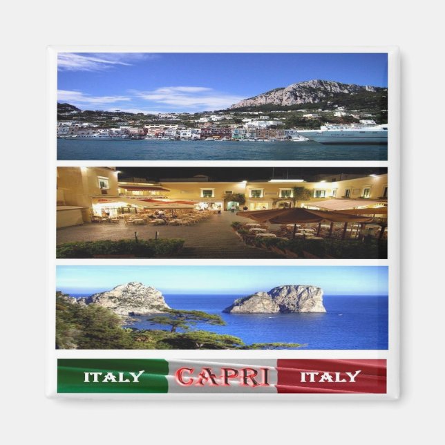 CMP114 CAPRI - Mosaic - Italien - Fridge Magnet (Framsidan)
