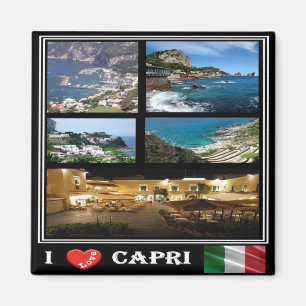CMP116 CAPRI Kärlek - Kampanien - Italien - Rygge Magnet