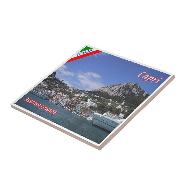 CMP123 CAPRI, Marina Grande, Italien Kakelplatta (Sidan)