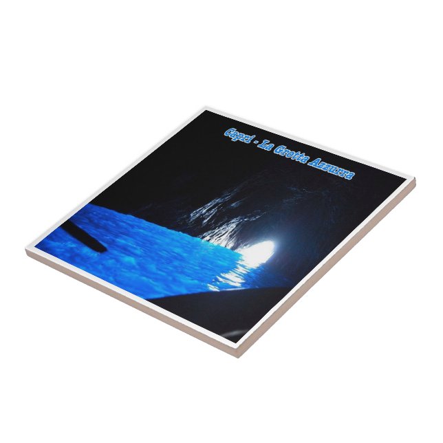 CMP125 CAPRI, Blue Grotto Italien, Kakelplatta (Sidan)
