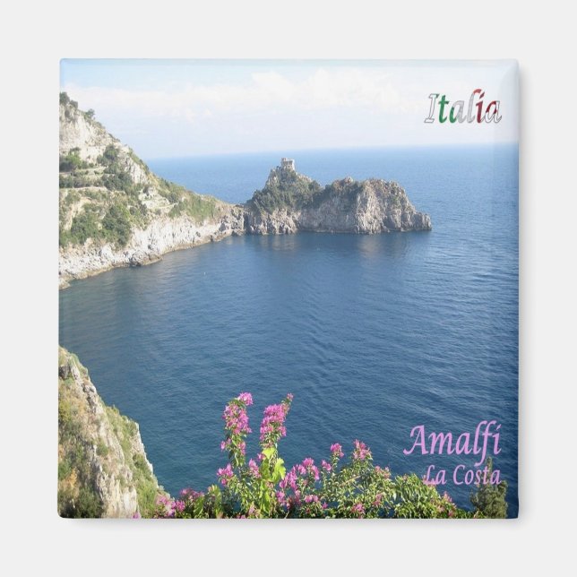 CMP131 AMALFI, Kusten, Italien, Fridge Magnet (Framsidan)