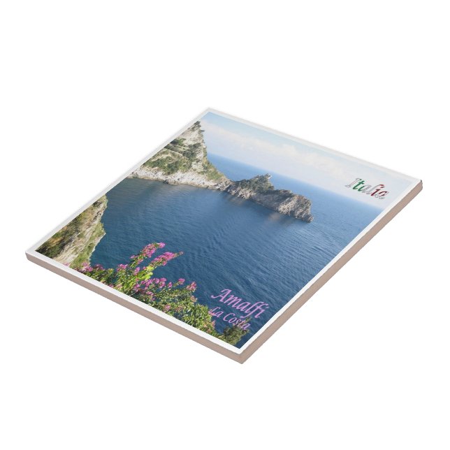 CMP131 AMALFI, Kusten, Italien, Kakelplatta (Sidan)
