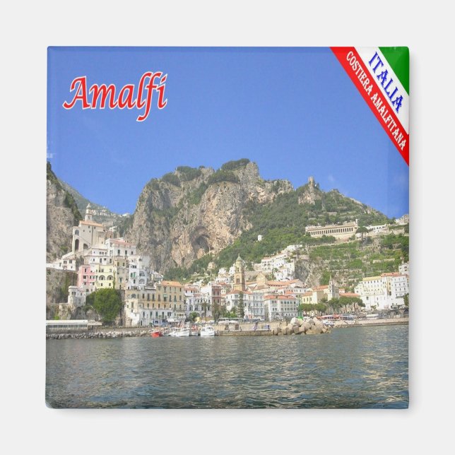 CMP133 AMALFI, AMALFI KUSTEN Italien, Fridge Magnet (Framsidan)
