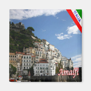 CMP142 AMALFI, Panorama, Italien, Fridge Magnet