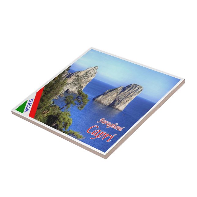 CMP147 CAPRI The Faraglioni, Italien Kakelplatta (Sidan)